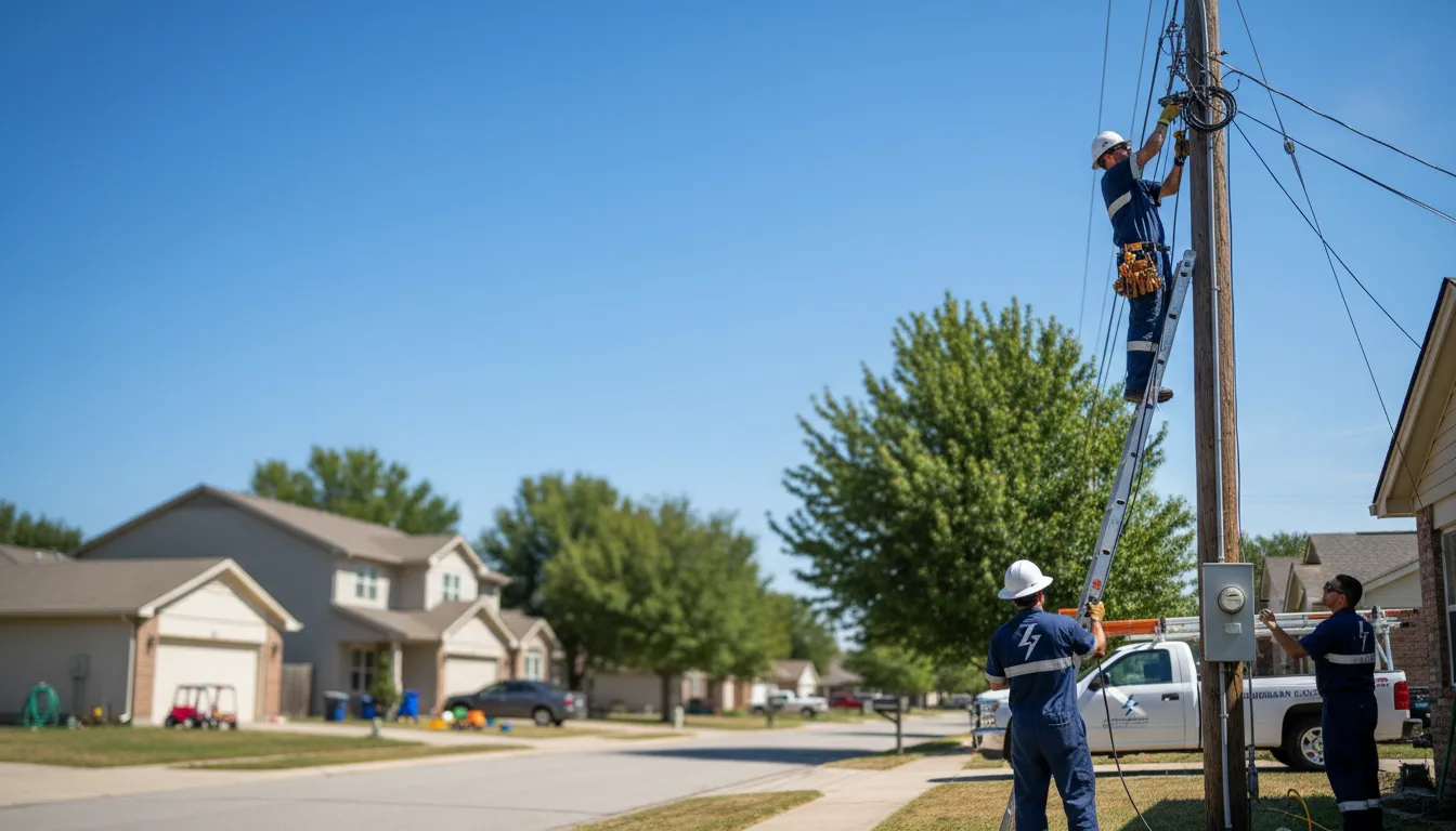 Residential electrician providing installation services in Maplesville, AL